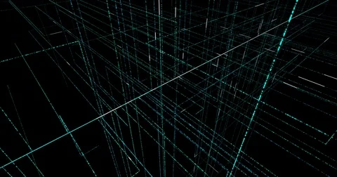 Technology background circuit board and code.  4K loop graphic elements Stock Footage 80314082