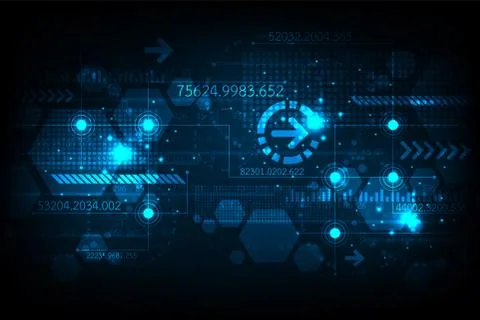 Technology background in the concept of digital. Stock Illustration