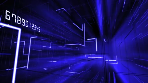 Technology background with a counting numbers Stock Footage 50214171