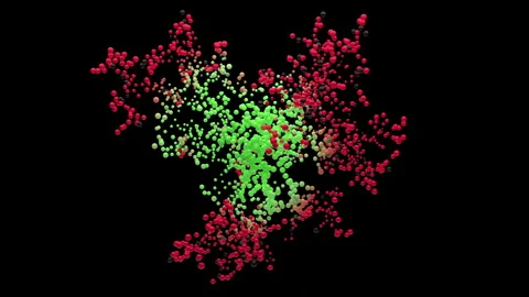 Technology Background CPU Circuit. 3D Visualization AI Processor Power. Colorful Stock Footage 151291176