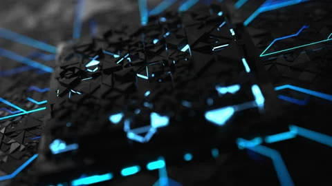 Technology background cpu circuit computer processor chip Stock Footage 172055499