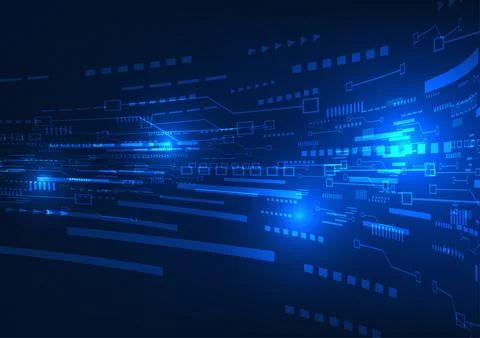 Technology background data Shows the transmission of large amounts of data .. Stock Illustration