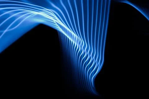 Technology background design elements. Blue neon lines. Foto stock