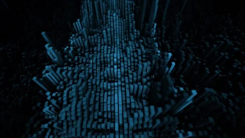 Technology Background Digital Cubes Stockbeeldmateriaal 239026772