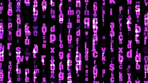 Technology background with digital lett... | Stock Video | Pond5