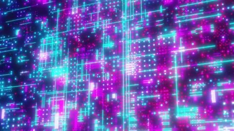 Technology background with dots and lines Stock Illustration