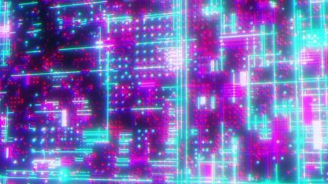 Technology background with dots and lines Stock Illustration