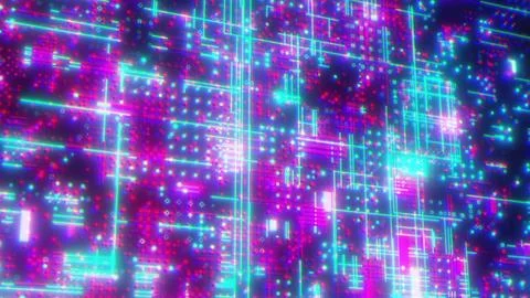 Technology background with dots and lines Stock Illustration