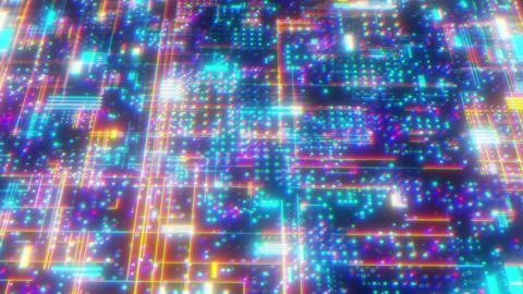 Technology background with dots and lines Stock Illustration