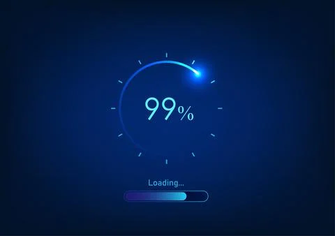 Technology background Download screen shows a status number. is a collectio.. 스톡 일러스트