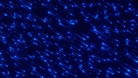 Technology background with dynamic neon lines motion loop Stock Footage 322110993