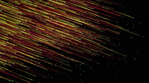 Technology Background, Fiber Optic Cables Global Data Transfer Loop. Stock Footage 130358509