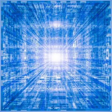 Technology Background Flash Tunnel Stock Illustration