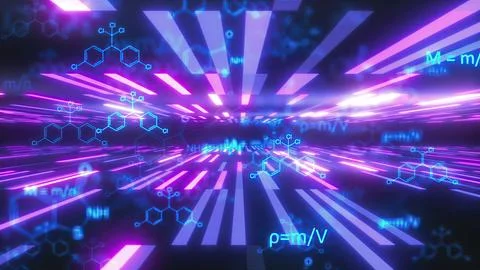 Technology background with formulas Stock Illustration