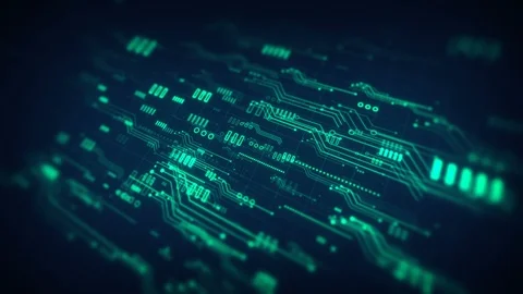 Technology Background Futuristic digital abstract Stock Footage 121507989