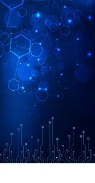 Technology Background futuristic Technology AI, science Backgrounds, Stock Illustration