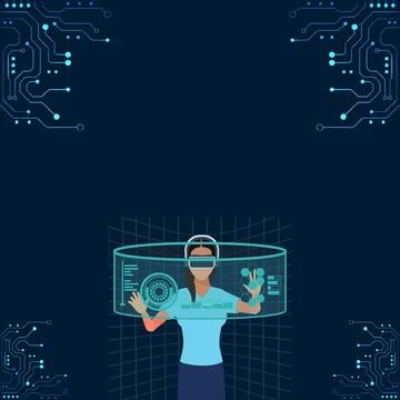 Technology Background futuristic Technology AI, science Backgrounds, Stock Illustration