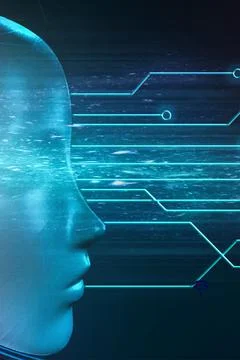Technology Background futuristic Technology AI, science Backgrounds, Stock Illustration