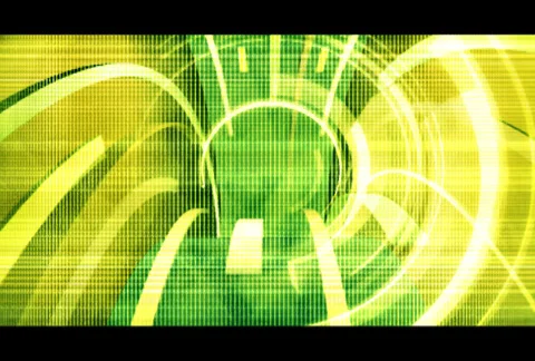 Technology Background in Green &amp; Yellow Stock Footage 35906176