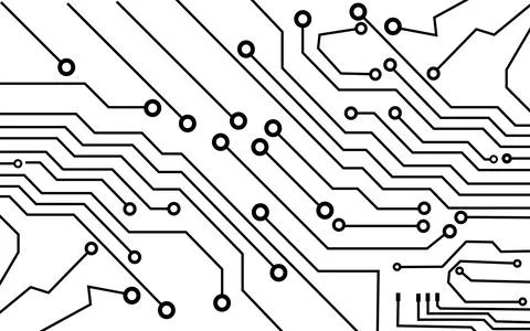 Technology background with hi-tech digital data connection system and compu.. Stock Illustration