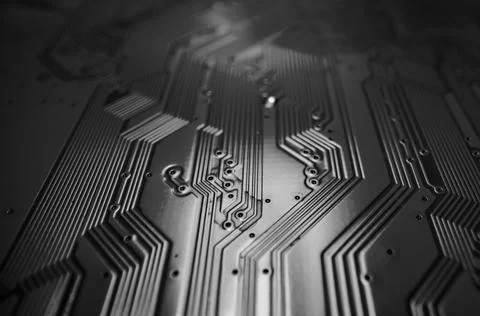 Technology background. High tech electronic circuit board background. Close-up 스톡 사진