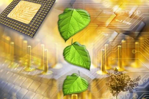 Technology background Stock Illustration