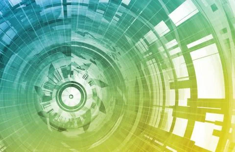 Technology background Stock Illustration