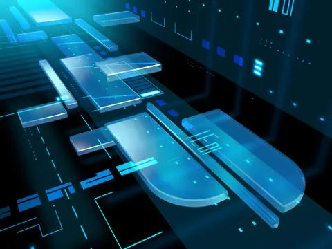 Technology background Illustrazione stock