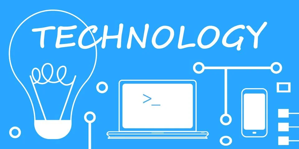 Technology background Stock Illustration