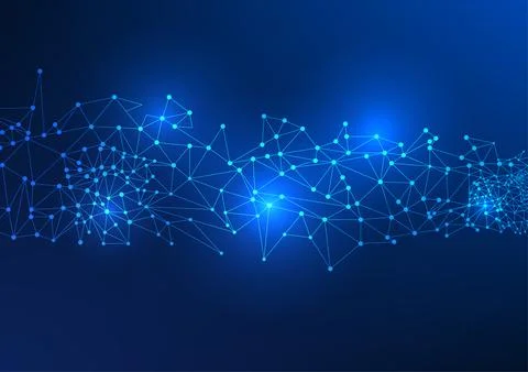 Technology background. The interconnected and branched lines represent the .. Stock Illustration