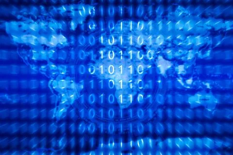 Technology background for internet of things technology and big data concep.. Illustrazione stock