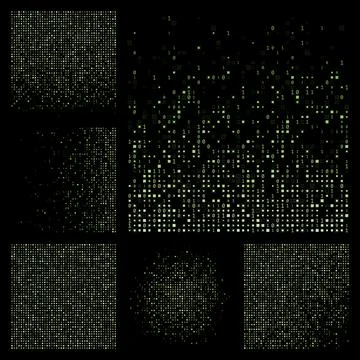 Technology Background. Light green color theme backgrounds. Gradiented geom.. イラスト素材