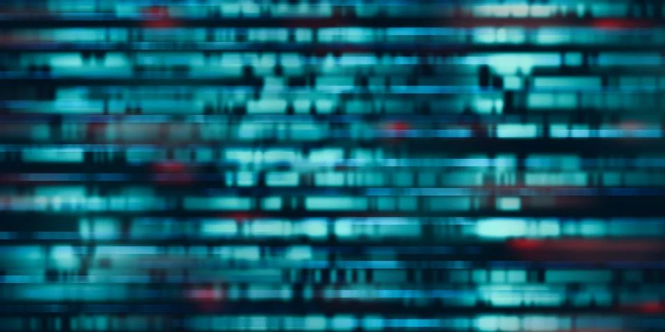 Technology background Light lines and blur 3D illustration Illustrazione stock