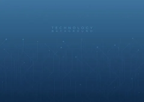 Technology background line node complex style dark blue backdrop Stock Illustration