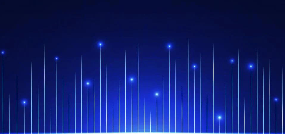 Technology background line pattern design glow light Stock Illustration