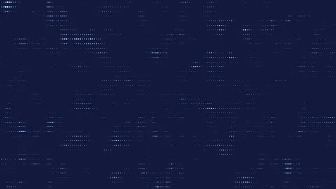 Technology background lined particles flashing lights dots loop animation navy Stock Footage 295958553