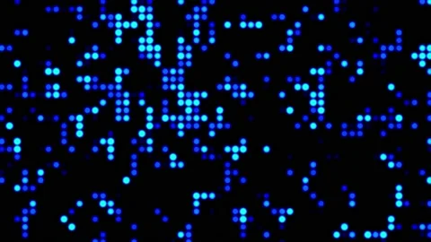 Technology background Lots of data moving around big data management concept 库存影片 213615723