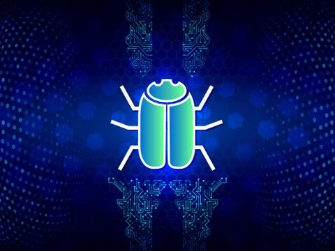 Technology background made of dots and circuit board. Stock-Illustration