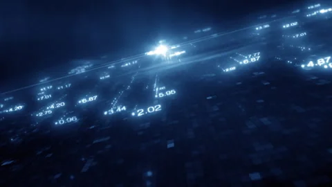 Technology background material for big data cloud storage computing Stock Footage 318811694