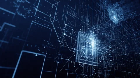 Technology background material for big data cloud storage computing Stock Footage 318813094