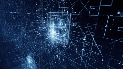 Technology background material for big data cloud storage computing Stock Footage 318813095
