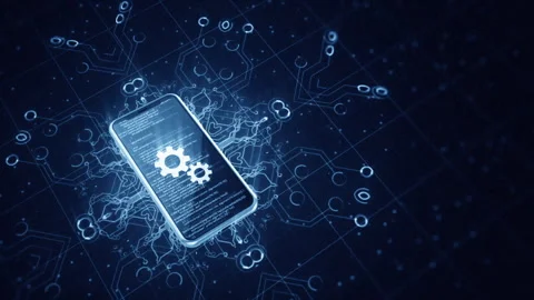 Technology background material for big data cloud storage computing Stock Footage 318813663
