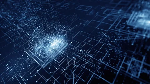 Technology background material for big data cloud storage computing Stock Footage 318814745
