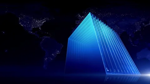 Technology background material for big data cloud storage computing Stock Footage 326011101