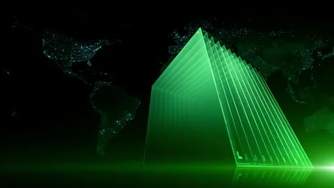 Technology background material for big data cloud storage computing Stock Footage 326011342
