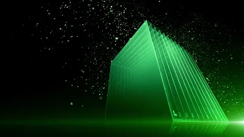 Technology background material for big data cloud storage computing Stock Footage 327099864