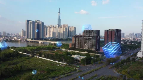 Technology background material for big data cloud storage computing Stock Footage 327170670