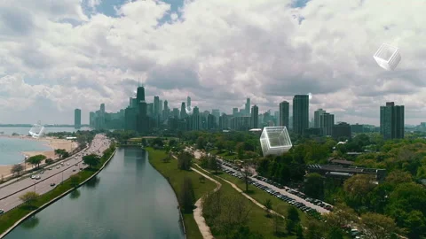 Technology background material for big data cloud storage computing Stock Footage 327172038