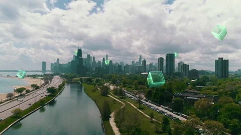 Technology background material for big data cloud storage computing Stock Footage 327174030