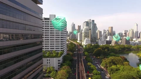 Technology background material for big data cloud storage computing Stock Footage 327244995